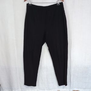Eileen Fisher Black Pull-On High Rise Ankle Pants Size Extra Large